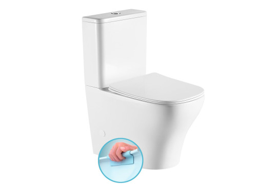 BELLO RIMLESS WC kombi, spodní/zadní odpad, bílá BELLO RIMLESS WC kombi, spodní/zadní odpad, bílá