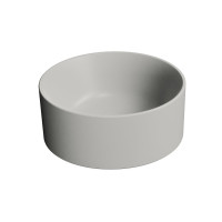 KUBE X keramické umyvadlo na desku, průměr 32cm, cenere mat KUBE X keramické umyvadlo na desku, průměr 32cm, cenere mat