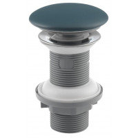 Umyvadlová výpust 5/4“, click-clack, keramická zátka, tl.20-70mm, zelená petrol Umyvadlová výpust 5/4“, click-clack, keramická zátka, tl.20-70mm, zelená petrol