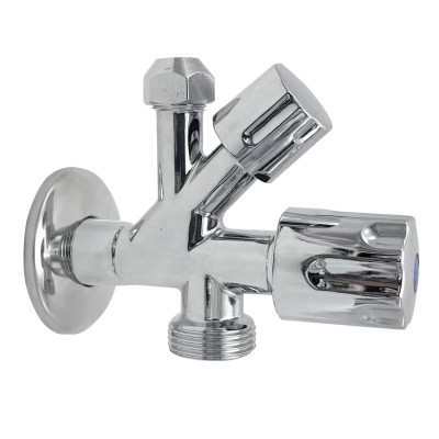 Kombinovaný ventil 1/2" x 3/4" x 3/8", chrom Kombinovaný ventil 1/2" x 3/4" x 3/8", chrom