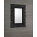 SAMBLUNG zrcadlo ve vyřezávaném rámu 60x80cm, černá SAMBLUNG zrcadlo ve vyřezávaném rámu 60x80cm, černá