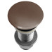 Umyvadlová výpust 5/4“, click-clack, betonová zátka, 10-80mm, tmavě hnědá pololesk Umyvadlová výpust 5/4“, click-clack, betonová zátka, 10-80mm, tmavě hnědá pololesk