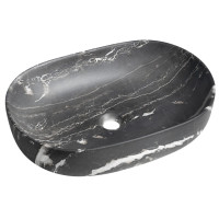 CALEO keramické umyvadlo na desku, 60x42cm, carnico mramor CALEO keramické umyvadlo na desku, 60x42cm, carnico mramor
