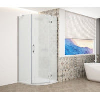 TRINITY CHROME čtvrtkruhový sprchový kout 900x900mm, matné sklo, pravé TRINITY CHROME čtvrtkruhový sprchový kout 900x900mm, matné sklo, pravé