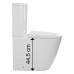 TURKU RIMLESS WC kombi mísa zvýšená, spodní/zadní odpad, bílá TURKU RIMLESS WC kombi mísa zvýšená, spodní/zadní odpad, bílá