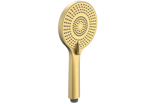 Ruční masážní sprcha, 3 režimy sprchování, průměr 120 mm, ABS/zlato mat Ruční masážní sprcha, 3 režimy sprchování, průměr 120 mm, ABS/zlato mat