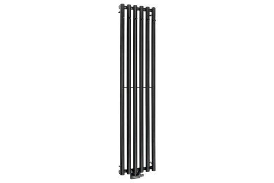 PILON otopné těleso 418x1800mm, se šesti háčky pro ručník, černá mat