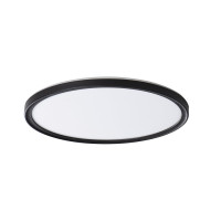 AZPO stropní LED svítidlo, ø 290mm, 18,5W, 3000/4000/6000K, IP54, černá mat