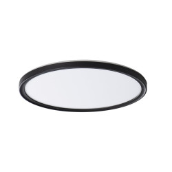 AZPO stropní LED svítidlo, ø 290mm, 18,5W, 3000/4000/6000K, IP54, černá mat