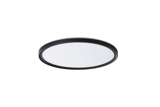 AZPO stropní LED svítidlo, ø 290mm, 18,5W, 3000/4000/6000K, IP54, černá mat