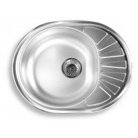 Dřez 45x58 s odkapem a přepadem nerez Dřez 45x58 s odkapem a přepadem nerez
