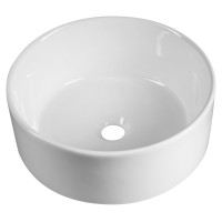 Keramické umyvadlo na desku, Ø 40cm, bílá Keramické umyvadlo na desku, Ø 40cm, bílá