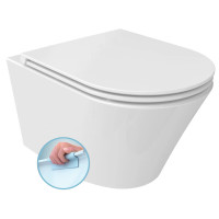 PACO SHORT závěsná WC mísa, Rimless, 36x47,5cm, bílá PACO SHORT závěsná WC mísa, Rimless, 36x47,5cm, bílá