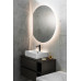 DARA CUT zrcadlo s LED podsvícením 20W, ø 100x90cm, topná fólie