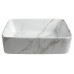 DALMA keramické umyvadlo 48x38x13 cm, hranaté, carrara DALMA keramické umyvadlo 48x38x13 cm, hranaté, carrara