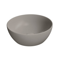 PURA keramické umyvadlo na desku, průměr 32cm, tortora mat PURA keramické umyvadlo na desku, průměr 32cm, tortora mat