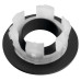 Kovová krytka přepadu umyvadla, 30 mm, černá mat Kovová krytka přepadu umyvadla, 30 mm, černá mat