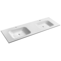 ARECA dvojumyvadlo, litý mramor, 161x51,5cm, bílá ARECA dvojumyvadlo, litý mramor, 161x51,5cm, bílá