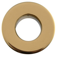 Kovová krytka přepadu umyvadla, 30 mm, zlato Kovová krytka přepadu umyvadla, 30 mm, zlato