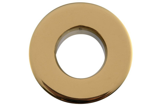 Kovová krytka přepadu umyvadla, 30 mm, zlato Kovová krytka přepadu umyvadla, 30 mm, zlato