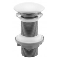 Umyvadlová výpust 5/4“, click-clack, keramická zátka, tl.20-70mm, bílá Umyvadlová výpust 5/4“, click-clack, keramická zátka, tl.20-70mm, bílá