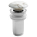 Umyvadlová výpust 5/4“, click-clack, keramická zátka, 10-50mm, bianco carrara Umyvadlová výpust 5/4“, click-clack, keramická zátka, 10-50mm, bianco carrara