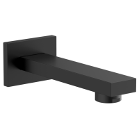 Nástěnná výtoková hubice, hranatá, 160mm, černá mat Nástěnná výtoková hubice, hranatá, 160mm, černá mat