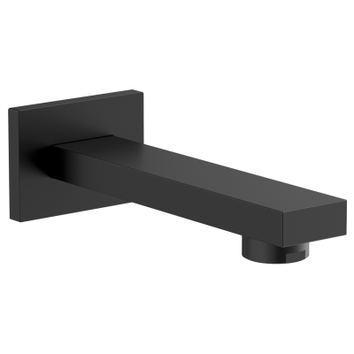 Nástěnná výtoková hubice, hranatá, 160mm, černá mat Nástěnná výtoková hubice, hranatá, 160mm, černá mat
