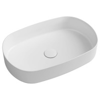 INFINITY OVAL keramické umyvadlo na desku, 55x36 cm, bílá mat INFINITY OVAL keramické umyvadlo na desku, 55x36 cm, bílá mat