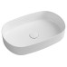 INFINITY OVAL keramické umyvadlo na desku, 55x36 cm, bílá mat INFINITY OVAL keramické umyvadlo na desku, 55x36 cm, bílá mat