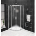 SIGMA SIMPLY čtvrtkruhová sprchová zástěna 800x800 mm, R550, sklo Brick