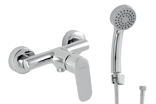 Sprchová baterie s příslušenstvím Titania Cosmos 150mm chrom Sprchová baterie s příslušenstvím Titania Cosmos 150mm chrom