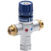 Termostatický směšovač, 1/2', 30-60 stupňů, zpětné klapky Termostatický směšovač, 1/2', 30-60 stupňů, zpětné klapky