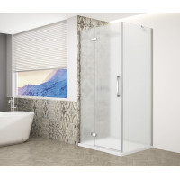 TRINITY CHROME obdélníkový sprchový kout 800x900mm, matné sklo, levé