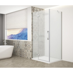 TRINITY CHROME obdélníkový sprchový kout 800x900mm, matné sklo, levé