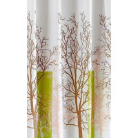 Sprchový závěs 180x180cm, polyester, bílá/zelená, strom Sprchový závěs 180x180cm, polyester, bílá/zelená, strom