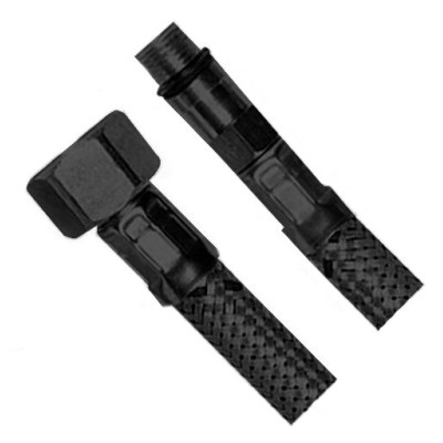 Flexibilní nerezová hadice M10x3/8", 40cm, černá mat Flexibilní nerezová hadice M10x3/8", 40cm, černá mat