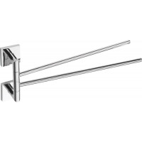 X-SQUARE dvojitý držák ručníků otočný 420mm, chrom (132204102) X-SQUARE dvojitý držák ručníků otočný 420mm, chrom (132204102)