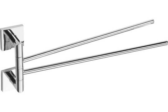 X-SQUARE dvojitý držák ručníků otočný 420mm, chrom (132204102) X-SQUARE dvojitý držák ručníků otočný 420mm, chrom (132204102)