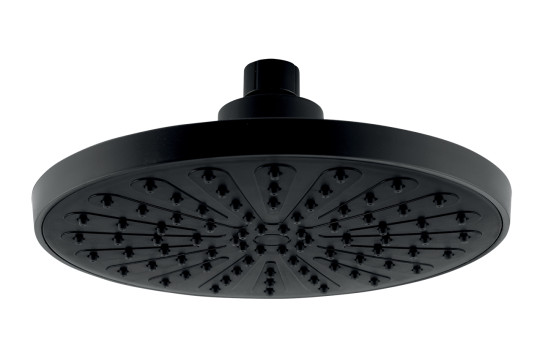 Pevná hlavová sprcha, průměr 200 mm, černá Pevná hlavová sprcha, průměr 200 mm, černá