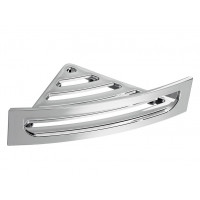 Rohová police do sprchy s hrazdou, 230x75x230 mm, oblá, ABS/chrom Rohová police do sprchy s hrazdou, 230x75x230 mm, oblá, ABS/chrom