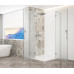 TRINITY CHROME čtvercový sprchový kout 1000x1000mm, rohový vstup, matné sklo