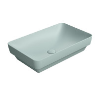 PURA keramické umyvadlo na desku 60x38cm, ghiaccio mat PURA keramické umyvadlo na desku 60x38cm, ghiaccio mat
