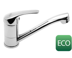 AQUALINE 35 umyvadlová baterie s otočnou hubicí, bez výpusti, ECO kartuše, chrom