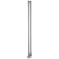 PILON otopné těleso 122x1800mm, se dvěma háčky pro ručník, chrom PILON otopné těleso 122x1800mm, se dvěma háčky pro ručník, chrom