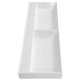 GODIVA dvojumyvadlo 119x44cm, bez otvoru pro baterii, litý mramor, bílá GODIVA dvojumyvadlo 119x44cm, bez otvoru pro baterii, litý mramor, bílá