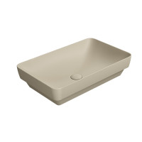 PURA keramické umyvadlo na desku 60x38cm, creta mat PURA keramické umyvadlo na desku 60x38cm, creta mat