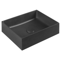 FORMIGO betonové umyvadlo na desku, 47,5x36,5cm, antracit FORMIGO betonové umyvadlo na desku, 47,5x36,5cm, antracit