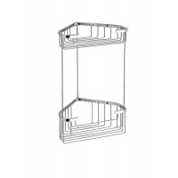 SMART dvoupatrová rohová police 200x325x151mm, chrom SMART dvoupatrová rohová police 200x325x151mm, chrom