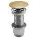 Umyvadlová výpust 5/4“, click-clack, betonová zátka, 10-80mm, žlutá pololesk Umyvadlová výpust 5/4“, click-clack, betonová zátka, 10-80mm, žlutá pololesk